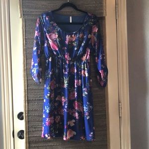 Floral Pink Blush empire waist/ maternity dress